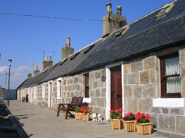 Footdee — kolorowe domki rybackie