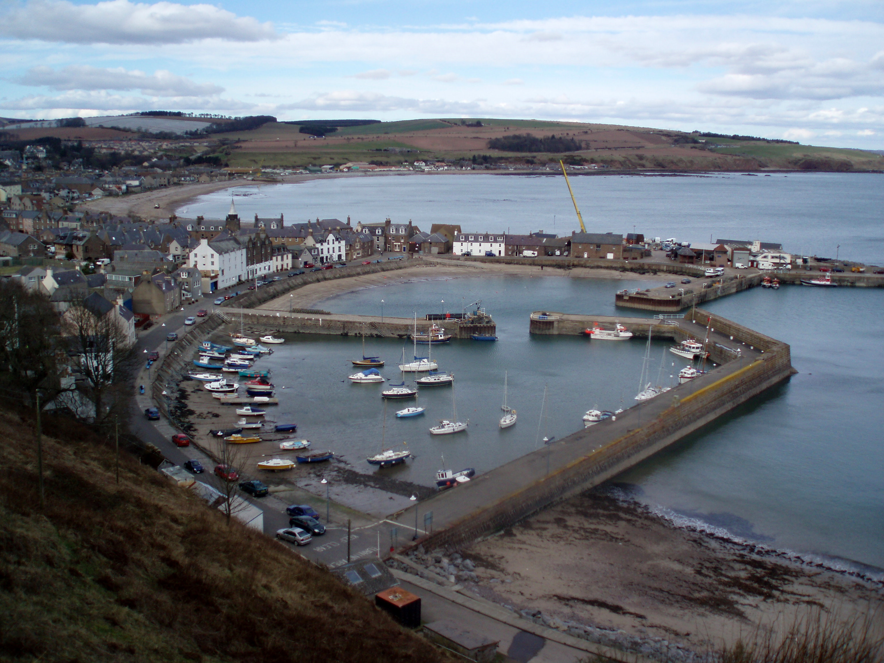 Stonehaven — port i klify
